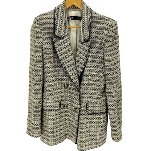 ザラ ZARA テクスチャ―ブレザー レディース import:M