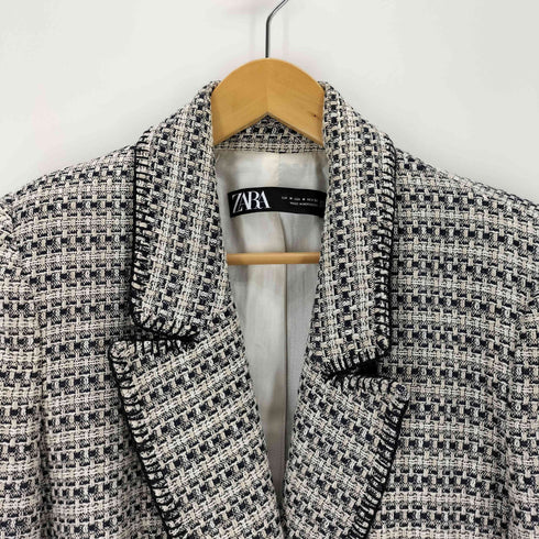 ザラ ZARA テクスチャ―ブレザー レディース import:M