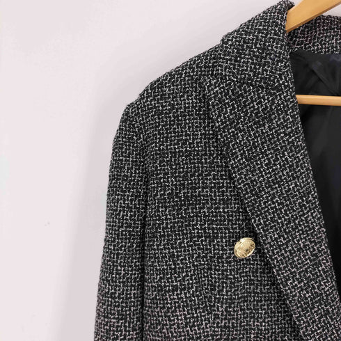 ザラ ZARA ツイードテーラードジャケット レディース import:M