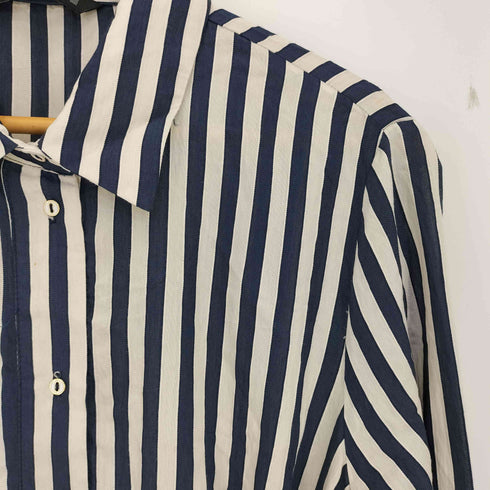 ザラ ZARA レーヨン混 ストライプ シャツワンピース レディース import:XL