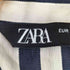 ザラ ZARA レーヨン混 ストライプ シャツワンピース レディース import:XL