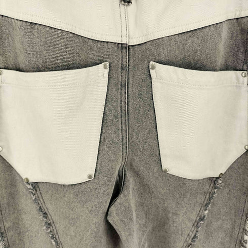 jentlouis Bicolor Semi-Flare Denim メンズ JPN:M