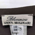 ANNA MOLINARI 裾デザインベロアスカート レディース