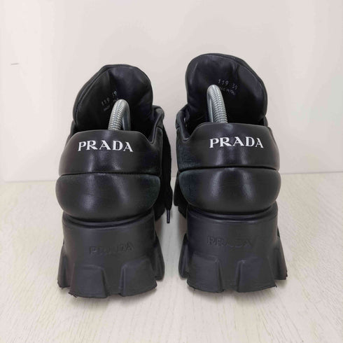 プラダ PRADA MONOLITH SNEAKER モノリス レザー スニーカー レディース EUR:39