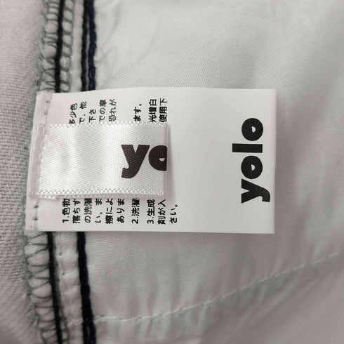 yolo 総柄 フレアデニムパンツ メンズ