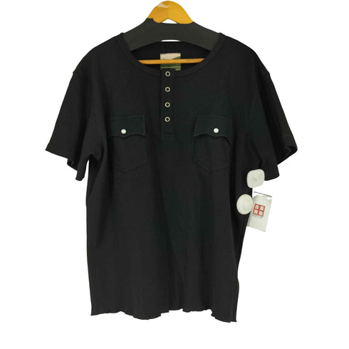 Ballsy.Brothers ヘンリーネックワッフルTシャツ メンズ JPN:L
