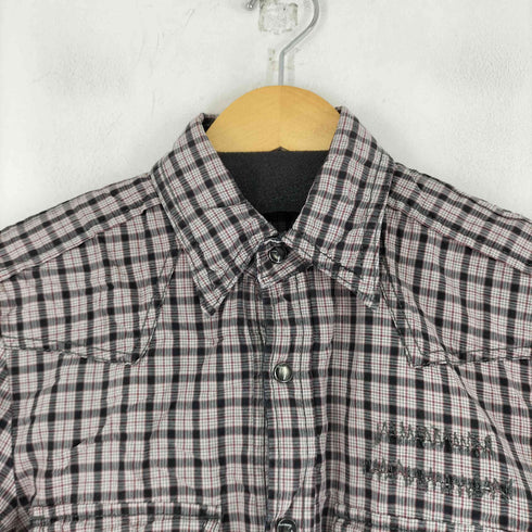 ゴーサンゴーイチプールオム 5351 POUR LES HOMMES カットオフ加工 L/S チェックウエスタンシャツ メンズ 1