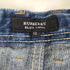 バーバリーブラックレーベル BURBERRY BLACK LABEL ボタンフライダメージ加工ストレートデニムパンツ メンズ 73