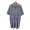 BOUTIQUE ANNA CAPRI Vintage フロント ピンタック シャツワンピース レディース