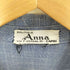 BOUTIQUE ANNA CAPRI Vintage フロント ピンタック シャツワンピース レディース