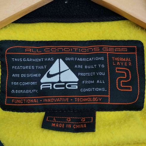 ナイキエーシージー NIKE ACG 90S THERNAL LAYER 2 THERMA FIT スウッシュロゴ刺繍 フリース ベスト メンズ import:L