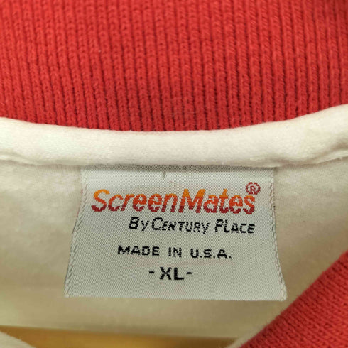 SCREEN MATE USA製 フロントプリント ポロシャツ メンズ import:XL