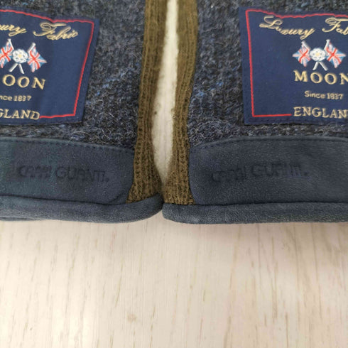 MOON フロントロゴワッペン チェック手袋 メンズ