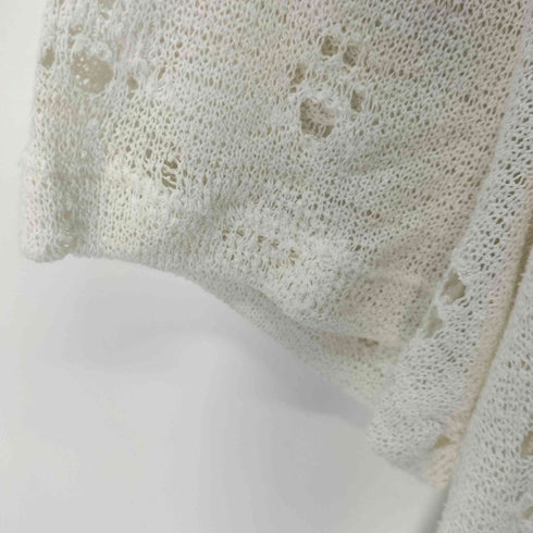 ザラ ZARA S/S レースデザインオープンカラーシャツ メンズ import:XL