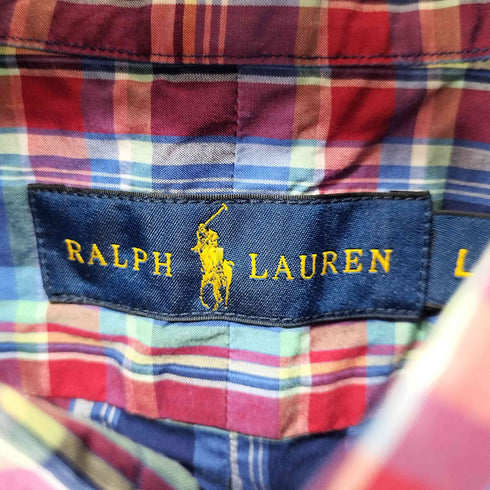 ラルフローレン RALPH LAUREN スモールポニー刺繍 BD L/S チェックシャツ メンズ import:L