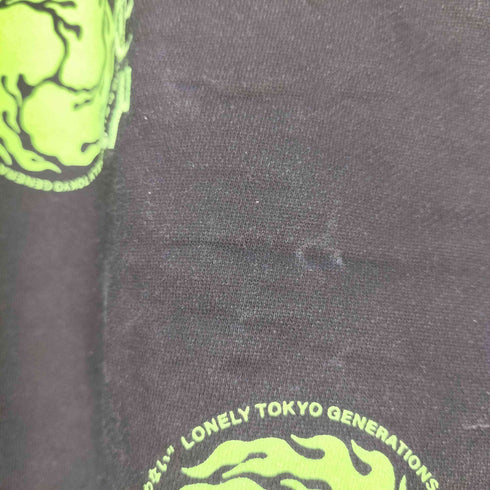 ロンリー LONELY 論理 ファイヤーパターン クルーネックスウェット メンズ JPN:XL