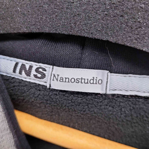 NANOSTUDIO ウォシュドジップアップパーカー メンズ