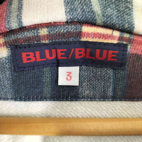 ブルーブルー BLUE BLUE チェック ジップパーカー ドローコード メンズ JPN:3