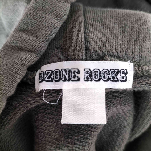 オゾンロックス OZONE ROCKS スカル刺繍 プリント プルオーバーパーカー メンズ JPN:L