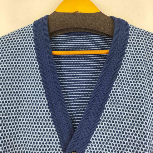 2トーン カーディガン メンズ