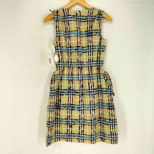 バーバリー BURBERRY ブルーネオン柄 ノヴァチェックワンピース レディース 14