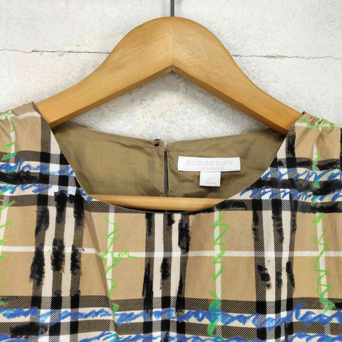 バーバリー BURBERRY ブルーネオン柄 ノヴァチェックワンピース レディース 14