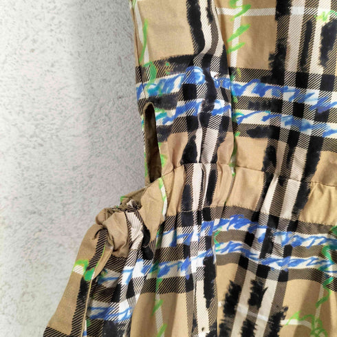 バーバリー BURBERRY ブルーネオン柄 ノヴァチェックワンピース レディース 14