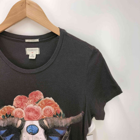 デニムアンドサプライ ラルフローレン DENIM & SUPPLY RALPH LAUREN グラフィックプリント クルーネック Tシャツ Y2K レディース import:XS