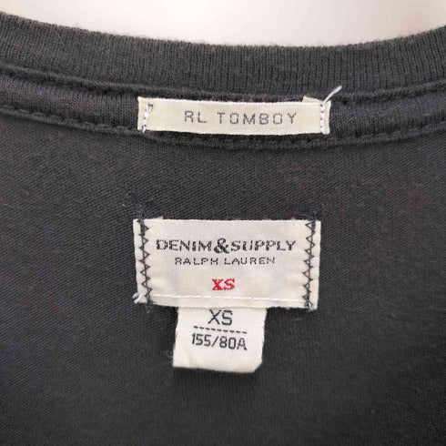 デニムアンドサプライ ラルフローレン DENIM & SUPPLY RALPH LAUREN グラフィックプリント クルーネック Tシャツ Y2K レディース import:XS