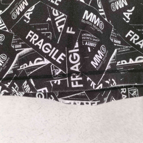 エムエムシックスメゾンマルジェラ MM6 Maison Margiela 紙タグ総柄デザインワイドTシャツ レディース 16