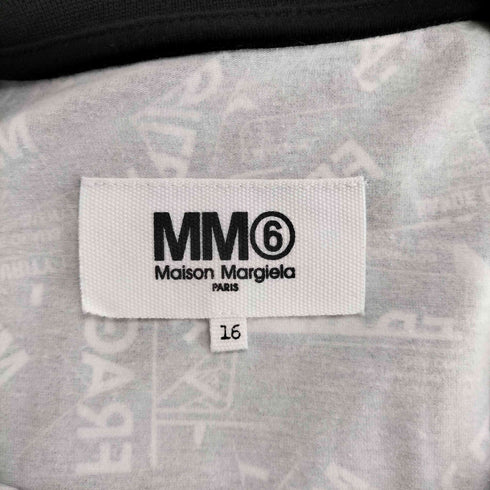 エムエムシックスメゾンマルジェラ MM6 Maison Margiela 紙タグ総柄デザインワイドTシャツ レディース 16
