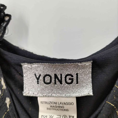 YONGI 花柄フリルキャミワンピース レディース