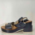 ジルサンダーネイビー JIL SANDER NAVY レザー厚底サンダル レディース JPN:37