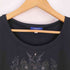 バーバリーブルーレーベル BURBERRY BLUE LABEL 装飾 プリント Uネック Tシャツ レディース 38