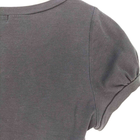 バーバリーブルーレーベル BURBERRY BLUE LABEL 装飾 プリント Uネック Tシャツ レディース 38
