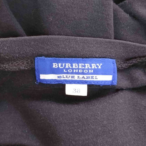 バーバリーブルーレーベル BURBERRY BLUE LABEL 装飾 プリント Uネック Tシャツ レディース 38