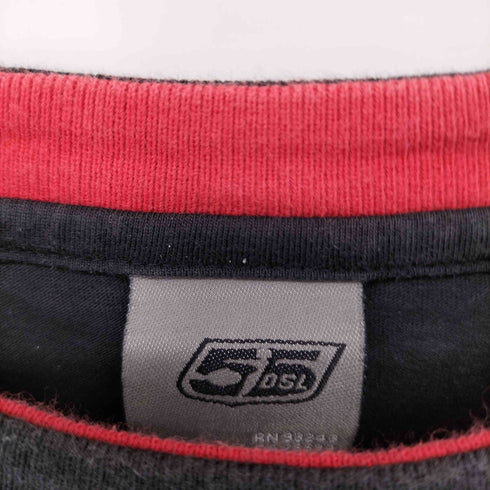 フィフティーファイブディーエスエル 55DSL 00S フロントプリントクルーネックS/S Tシャツ メンズ import:S