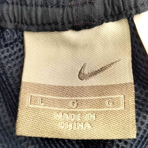 ナイキ NIKE 00S スウッシュロゴ刺繍 裏地メッシュ リップストップ ショーツ ショートパンツ メンズ import:L