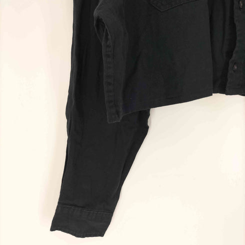 ラングラー Wrangler FLEX FOR COMFORT フラップポケット クロップド L/S オーバー シャツ レディース import:XL