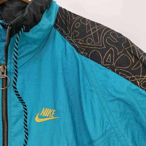 ナイキ NIKE ロゴ刺繍 ドローコード ナイロンジャケット メンズ import:M