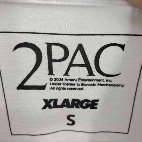 エクストララージ XLARGE 24SS BOX LOGO S/S TEE コラボ ラッパー ビック ロゴ S/S Tシャツ コピーライト2024年 レディース JPN:S