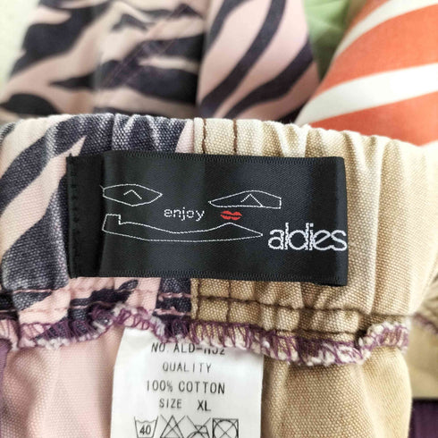 アールディーズ ALDIES 切替 マルチカラー レオパード ショートパンツ ショーツ メンズ JPN:XL