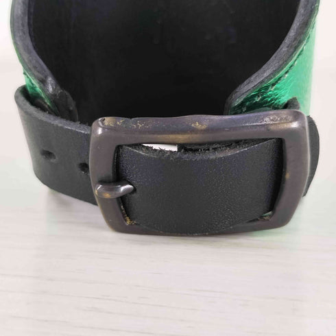 プロレスマスク モチーフ レザー ストラップ バングル メンズ