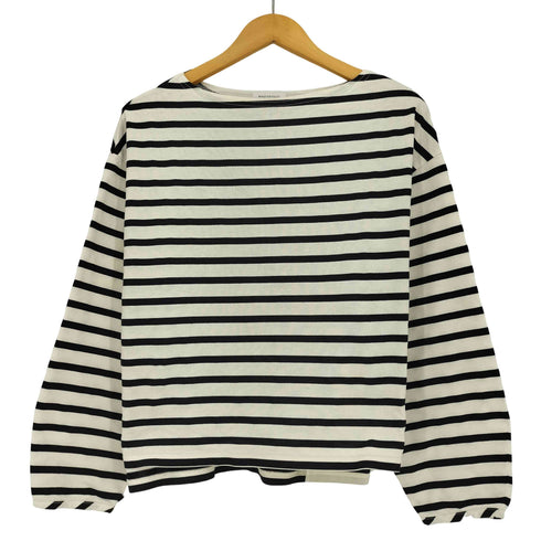 ビューティーアンドユースユナイテッドアローズ BEAUTY & YOUTH UNITED ARROWS ワイドボーダーパフスリーブボートネックカットソー レディース FREE