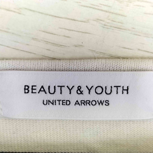 ビューティーアンドユースユナイテッドアローズ BEAUTY & YOUTH UNITED ARROWS ワイドボーダーパフスリーブボートネックカットソー レディース FREE