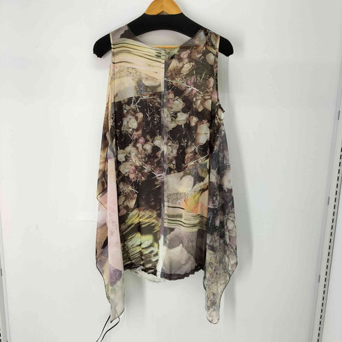 ディーゼル DIESEL 転写プリントノースリーブシアーチュニック レディース