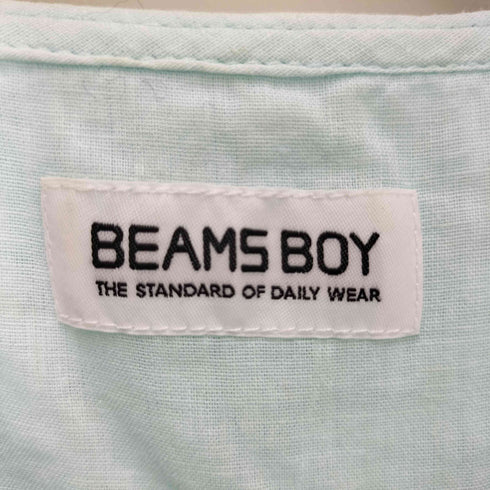 ビームスボーイ BEAMS BOY 23SS コットンリネン フリル ギャザー ブラウス レディース