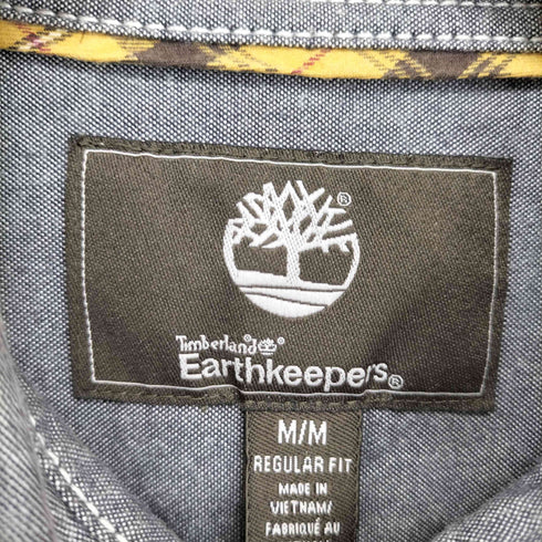 ティンバーランド Timberland Earthkeepers ロゴ刺繍 レギュラーカラーシャツ メンズ JPN:M