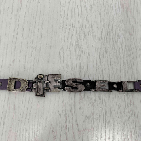 ディーゼル DIESEL イタリア製 立体ロゴ レザーベルト メンズ