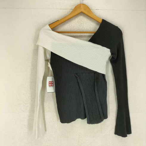 メルトザレディ Melt the lady bicolor knit tops レディース FREE